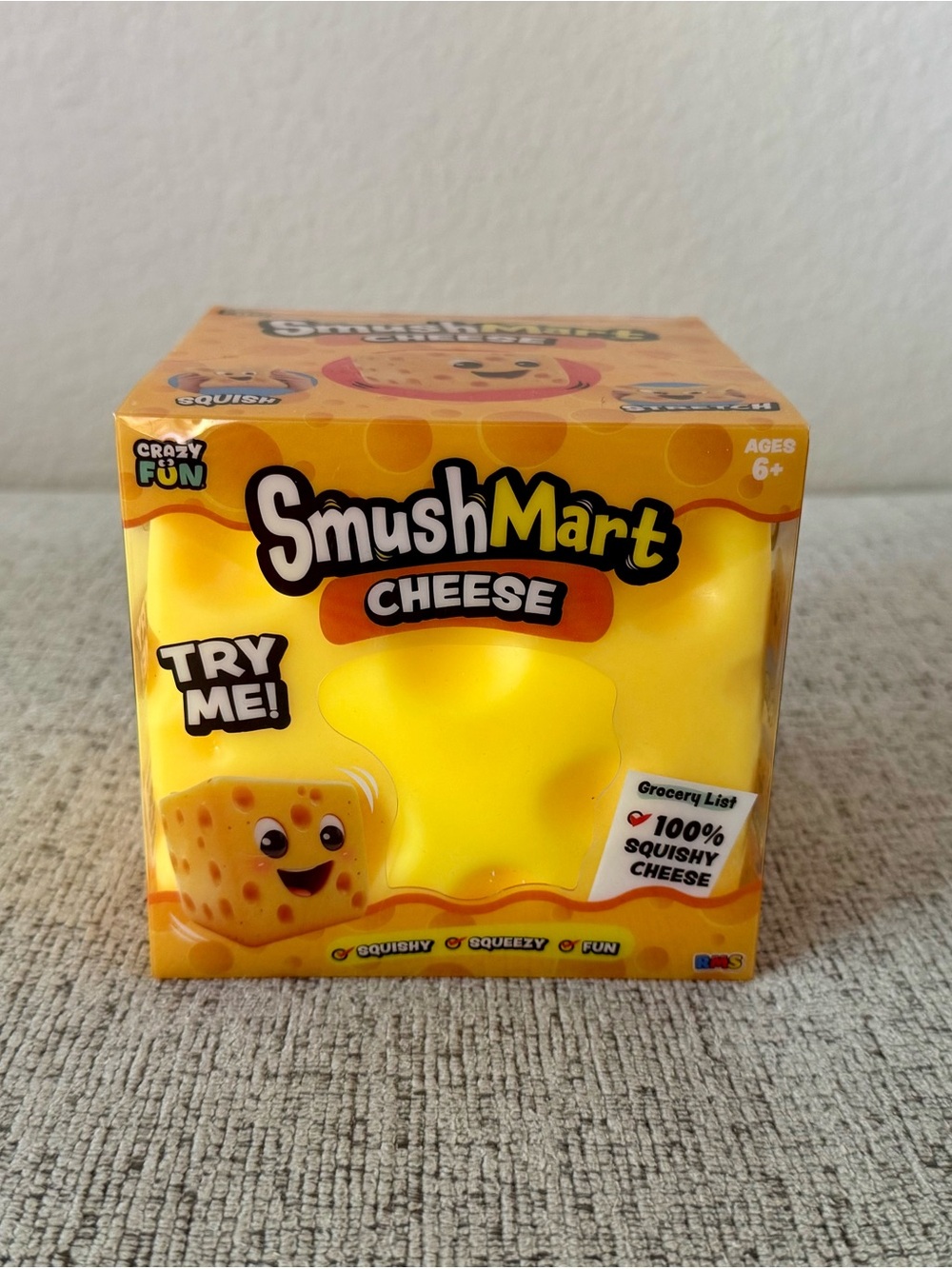 SmushMart Cheese Squishy - RMS Crazy Fun